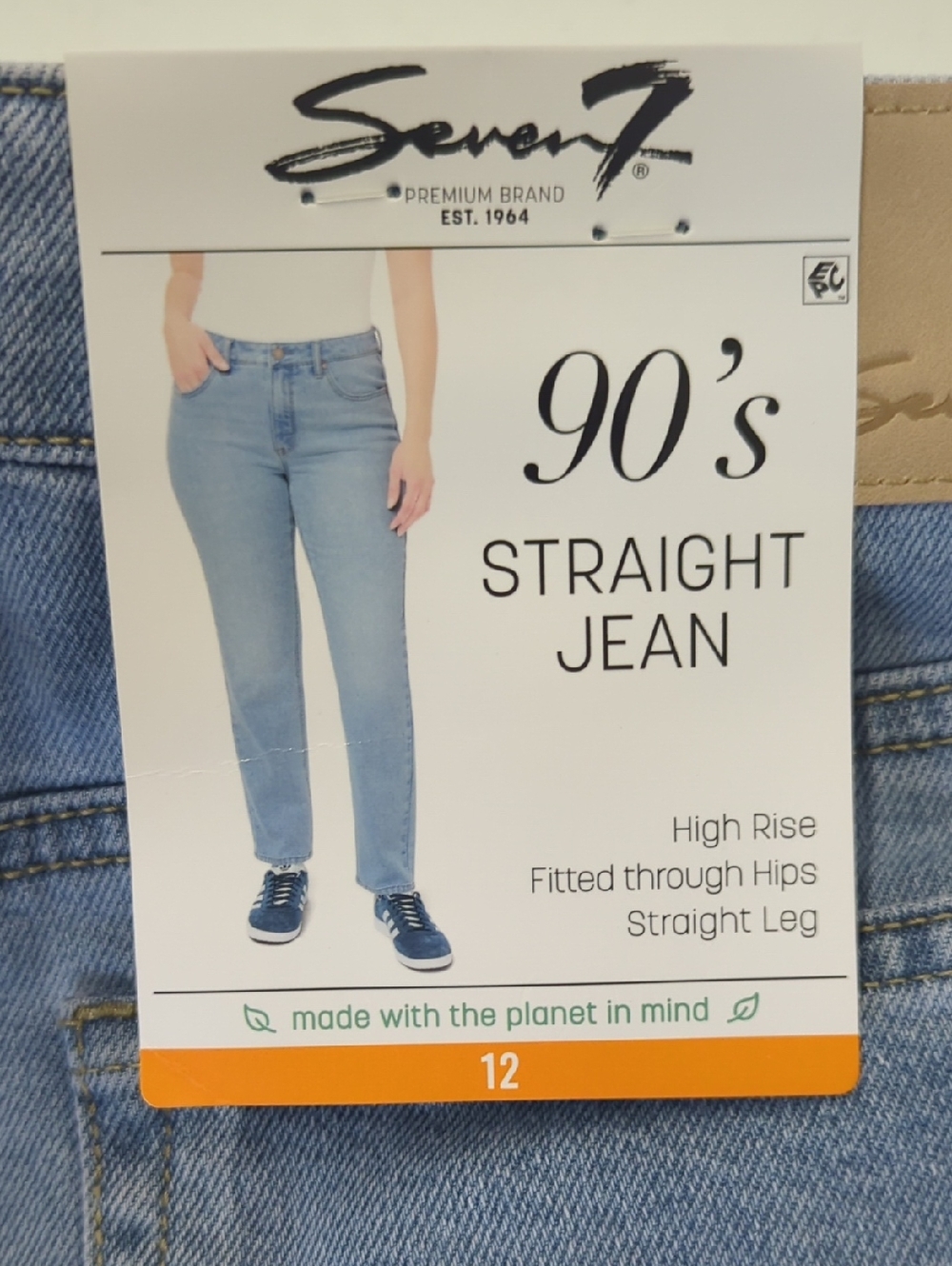 Seven7 Light Blue 90's Straight Leg Jeans